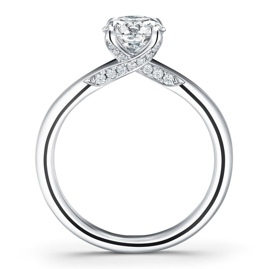 Vela Solitaire Ring with Diamond Gallery