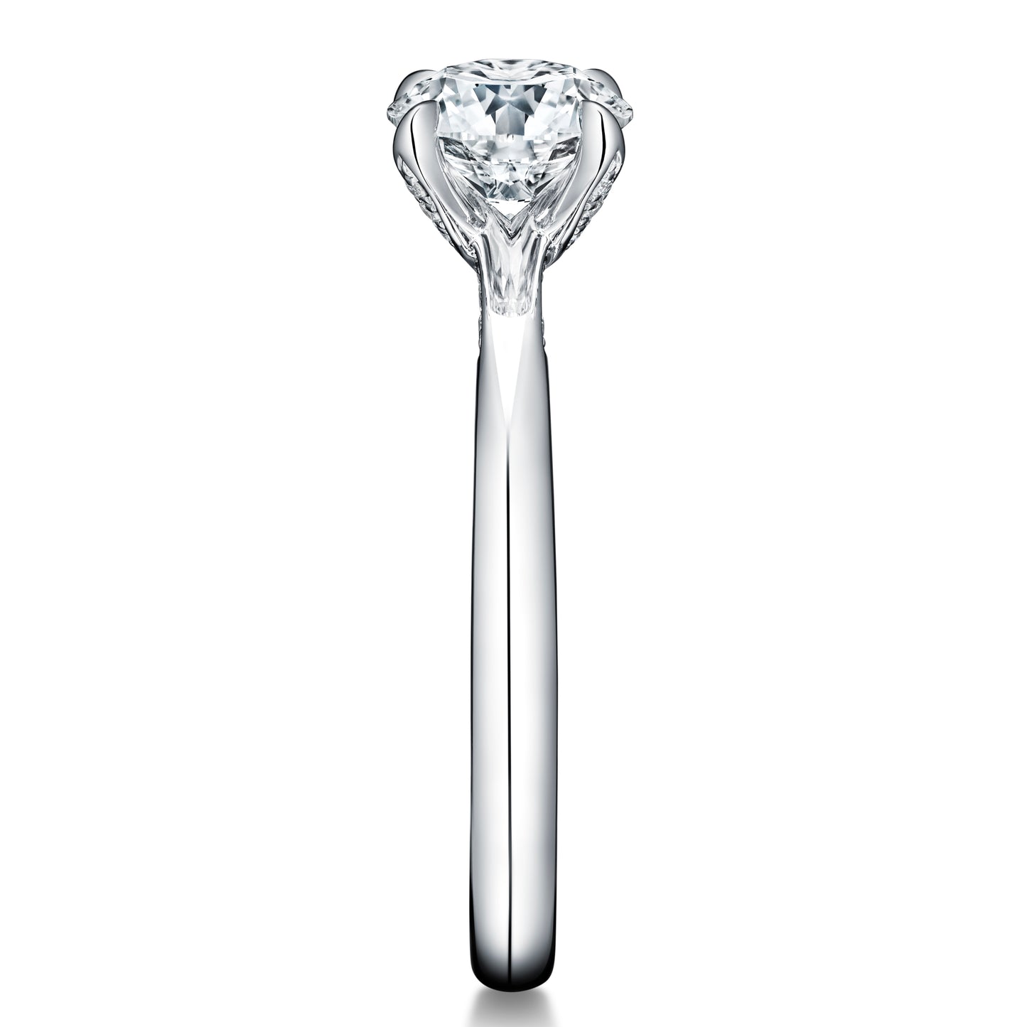 Vela Solitaire Ring with Diamond Gallery