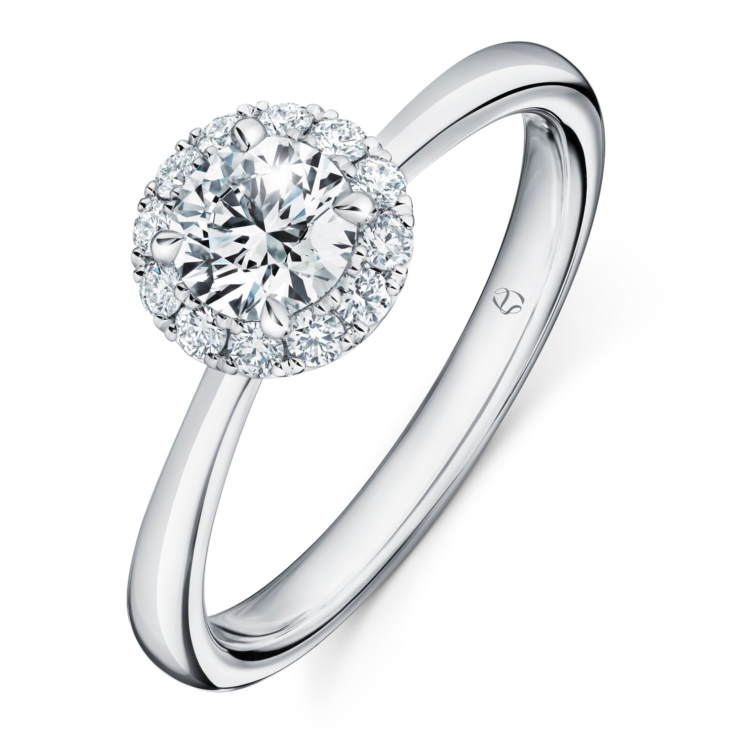 Vela Diamond Halo Ring