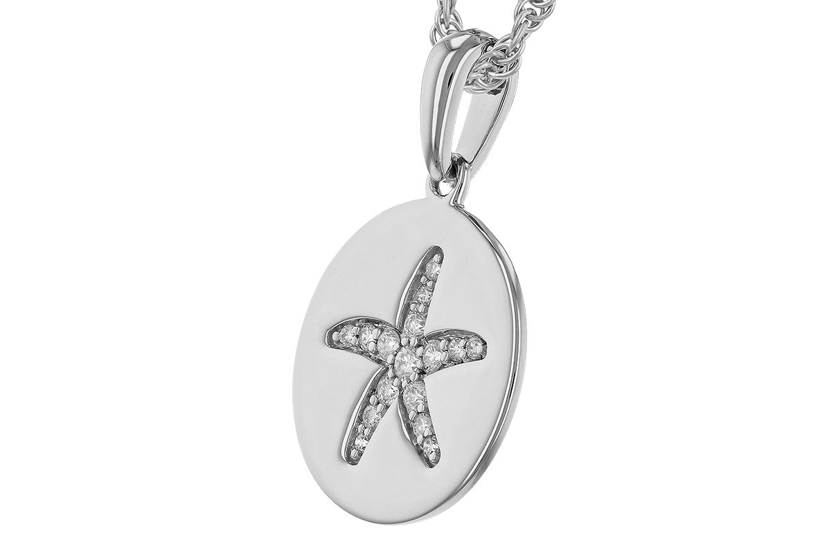 Starfish Diamond Pendant