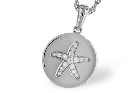 Starfish Diamond Pendant