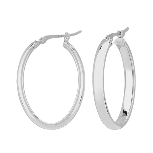 Small Oval Tube Hoops