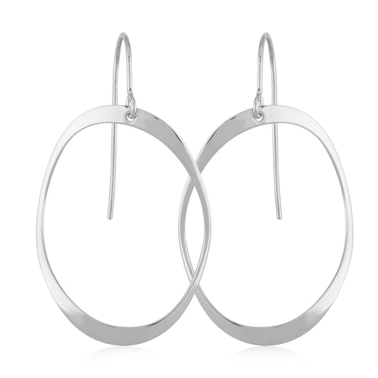 Large Domed Oval Earrings