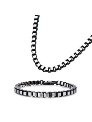 Stainless Steel Box Chain Bracelet
