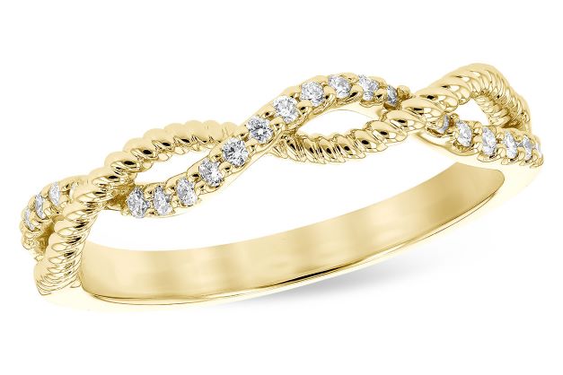 Twisted Rope and Diamond Ring