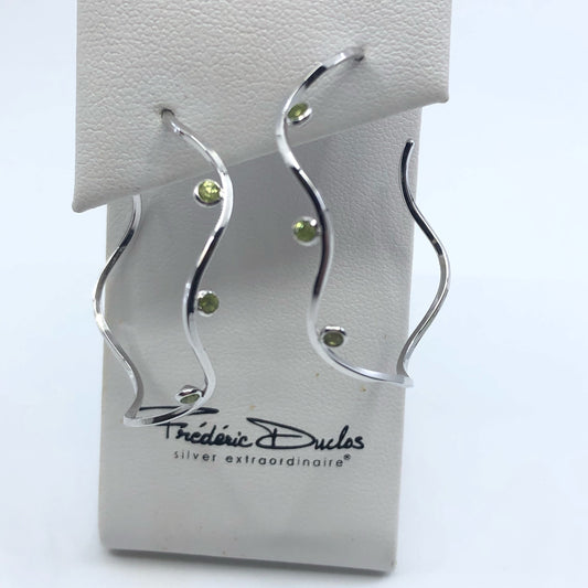 Peridot Hoops