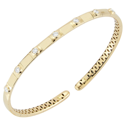 Bezel Diamond Bangle