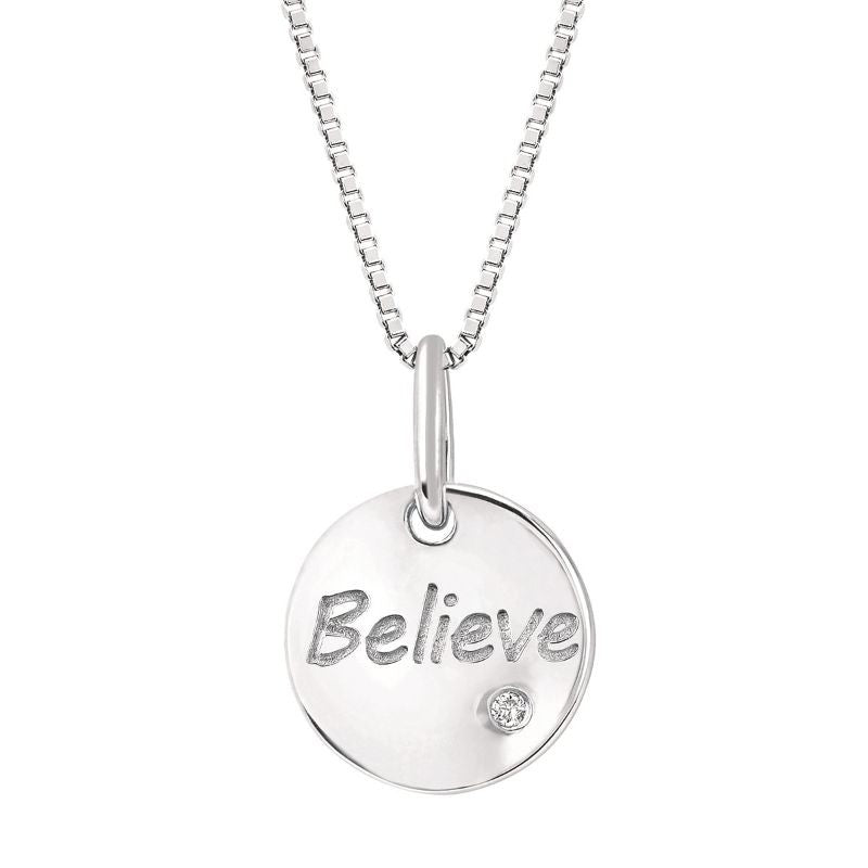 Diva Diamonds® "Believe" Charm Pendant