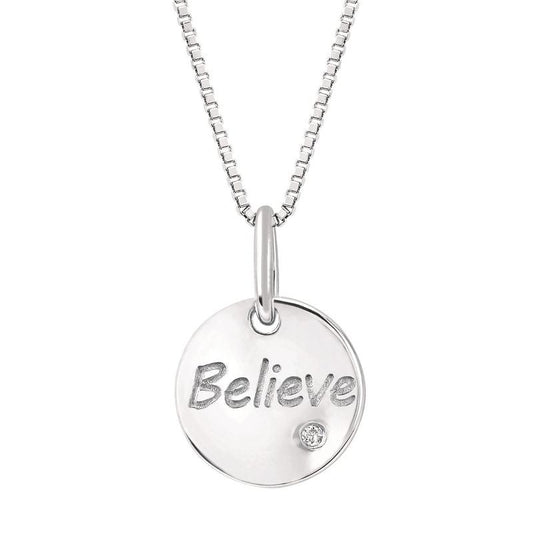 Diva Diamonds® "Believe" Charm Pendant