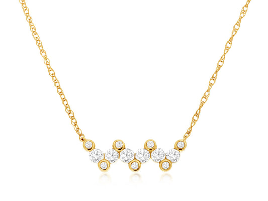 14K Gold Diamond Necklace