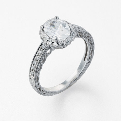 Diamond Carved Semi Mount