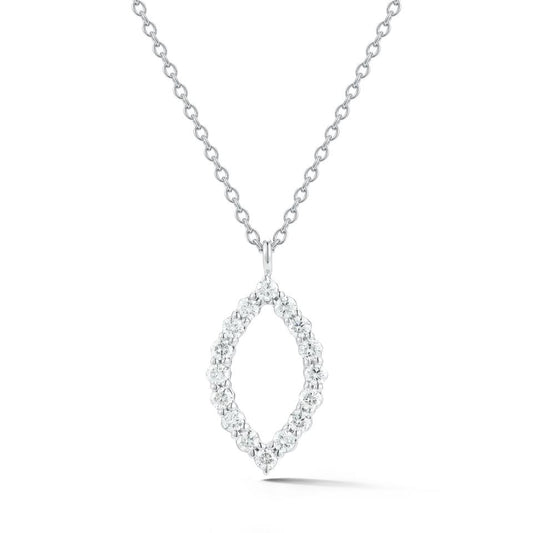 Spark Marquise Shape Diamond Necklace 0.43cttw