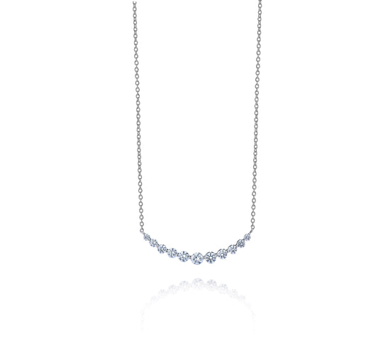 Spark Diamond Expression Necklace 0.85cttw/18KW