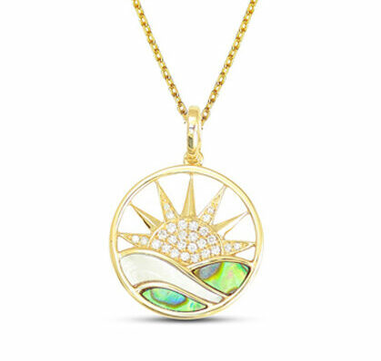 Sunrise Diamond Pendant