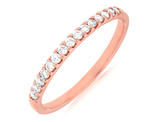 Rose Gold Diamond Band