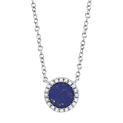 Lapis and Diamond Necklace