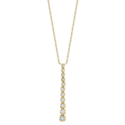 Diamond Journey Bezel Necklace