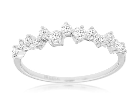 Unique White Gold Diamond Band