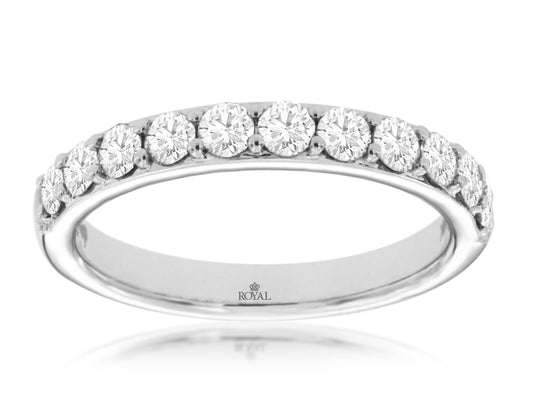 Classic White Gold Diamond band