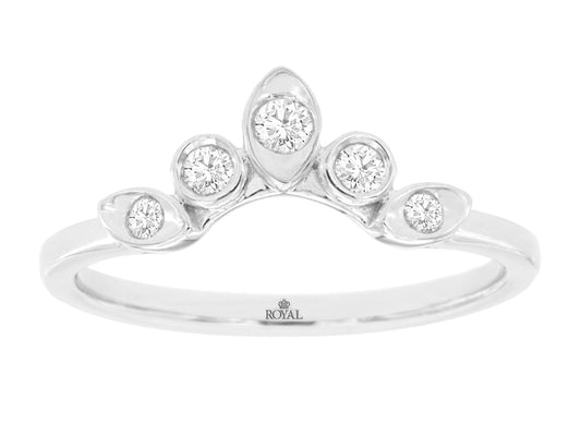 Diamond Tiara White Gold Band