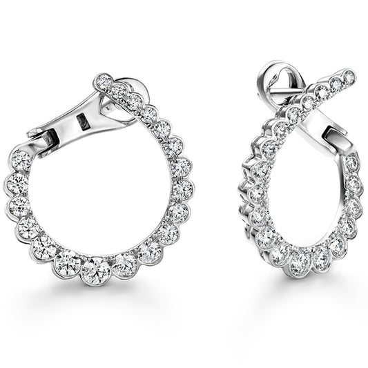 Aerial Regal Diamond Hoops- Small