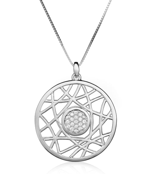 Moda White Sapphire Pendant