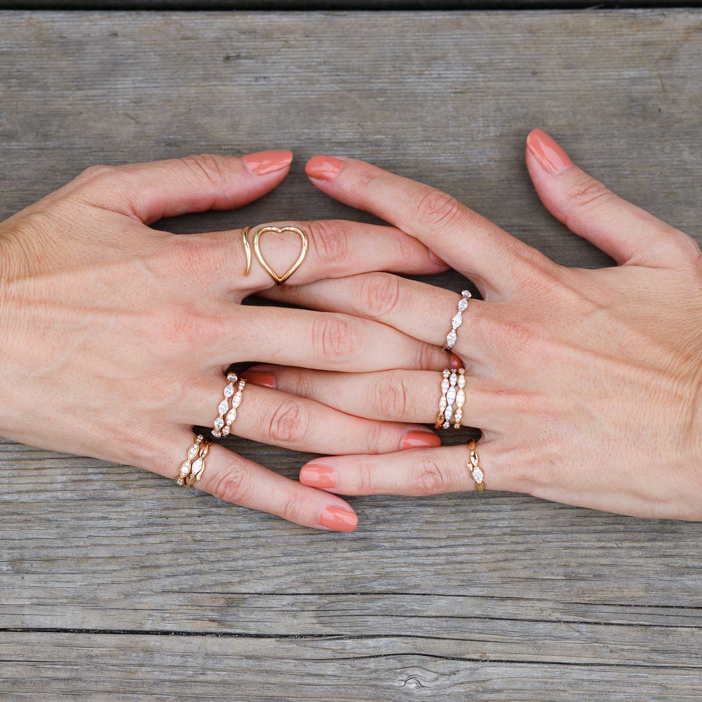 Look of Love Scalloped Pave Band
