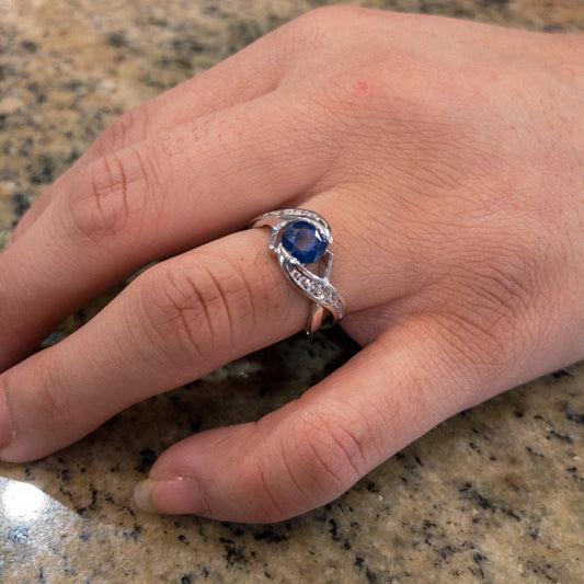 Sapphire and Diamond Ring