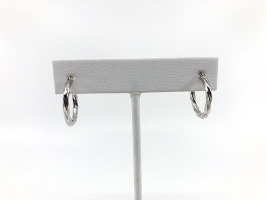 Sterling Silver Twisted Hoops