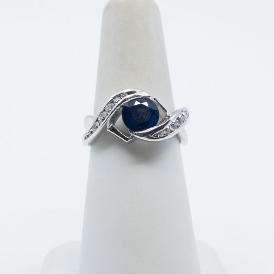 Sapphire and Diamond Ring