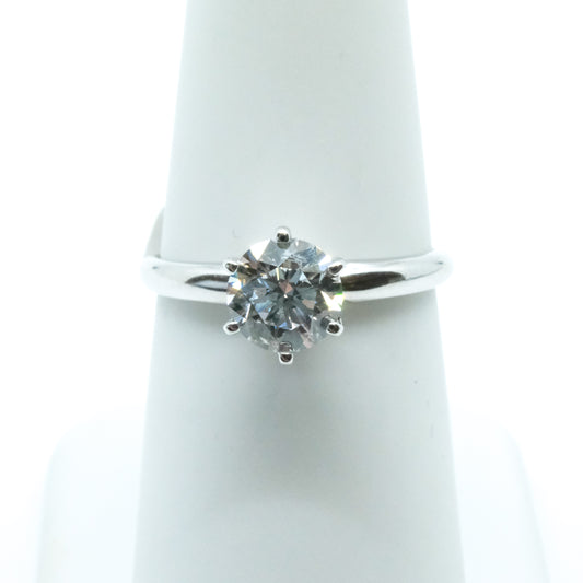 1.01ct Lab Grown Round Solitaire Ring