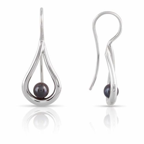 Mana Black Pearl Earrings