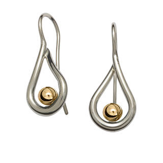 Mana Earrings with Gold Ball