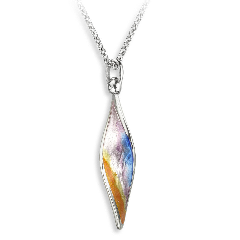 Sunset Aurora Necklace. Sterling Silver