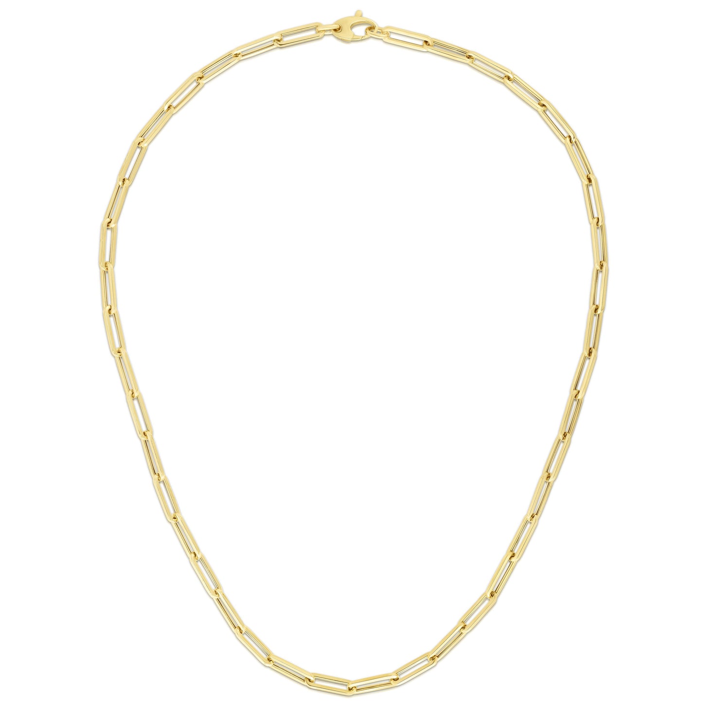 Gold Paperclip Necklace